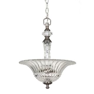 Allen Roth Colfax 3 Light Polished Pewter Pendant Model 320640 New In