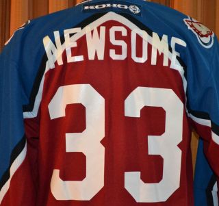 Colorado Avalanche Newsome 33 Koho NHL Hockey Jersey Shirt Mens Medium