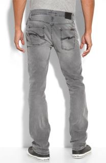 Nudie Slim Straight Leg Jeans (Greyblack Used Wash)