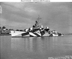 US Navy WW2 USS Claxton Fletcher Class Destroyer Model SHIP Boat Plan