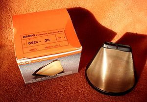 NEW Krups Permanent Gold Tone Coffee Filter for 4 Cup Coffee Maker 052