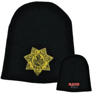 Reno 911 Comedy Central Show Sheriff Badge Knit Toque Beanie Skully