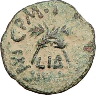 Antonius Felix Claudius Julia Agrippina Jerusalem Ancient Coin Palm