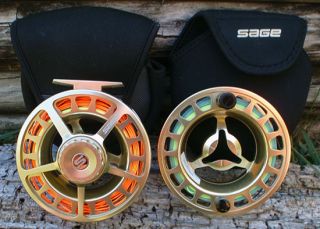 Sage 6010 9/10wt Fly Reel & Extra Spool Both Loaded With Rio Lines