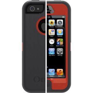 Otterbox Defender Holster Case for iPhone 5 Bolt Orange Grey Authentic