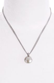 Majorica 18mm Coin Pearl Pendant Necklace