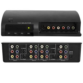 Way Component Composite AV Audio Selector Switcher Remote Control