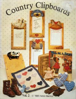 COUNTRY CLIPBOARDS V2 Tole Decorative Painting Book Amish Baseball
