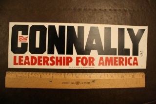 John Connally Texas Governor 1980 Presidential Republican Primary