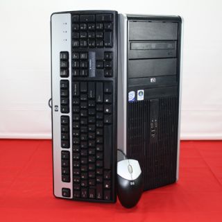 HP DC7800 Desktop Computer Tower Intel Dual Core 2 Duo E6550 4GB Ram 1