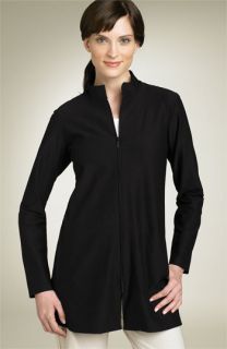 Eileen Fisher Stand Collar Zip Jacket (Plus)