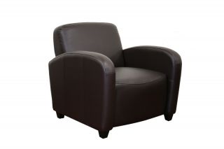 Margaret Brown Leather Club Chair Modern Contemporary
