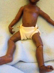   vintage Limited Edition Art doll by NIADA JUDITH CONDON Black Baby