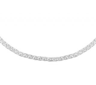 UltraFine Silver 24 Bold Wheat Chain Necklace,14.7g —