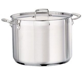 Tramontina 16 qt Pro. Covered Stock Pot with Stainless Lid —