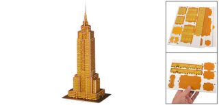 Children Kids Paper Construction Kit Empire State Building 3D Puzzle