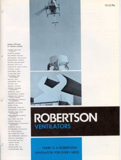 1970 Robertson Catalog Asbestos Felt Galbestos Coatings