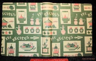 VINTAGE KITCHEN FOOD RECIPES FILE BOOK HAND WRITTEN DIARY JOURNAL