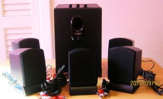 Coby CSP96 Home Theatre Speaker System w Manual 5 Speakers
