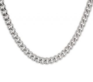 Forza Solid 20 inch Curb Necklace Stainless Steel —