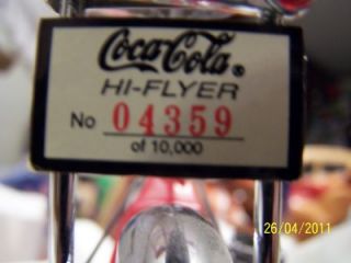 Coca Cola Bike Die Cast Metal Coke Bicycle Flag