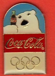 Coca Cola Polar Bear Olympic Sponsor Pin