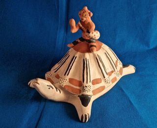 Tim Cordero Cochiti Hopi Pueblo Native American Indian Pottery Turtle