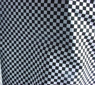 Pair of Cars NASCAR Type Little Check Checkered Flag Curtains 36
