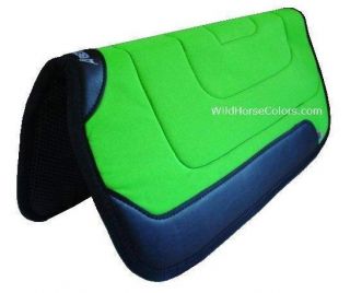 Lime Green Aire Grip Western Saddle Pad 30x30 New Abetta Made in USA