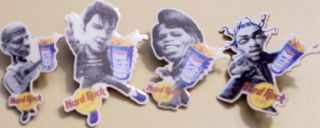  Cafe 2001 LIPTON BRISK TEA 4 Promo PINS: Elvis Willie James & Coolio