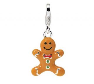 Amore La Vita Sterling Dimensional GingerbreadCookie Charm   J300023