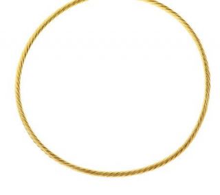 Veronese 18K Clad Multi strand 16 Round Omega Necklace —