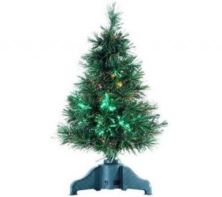 24 Battery Operated LED Fiber Optic Tree by Sterling —
