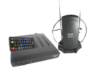 iView Digital Converter Box Indoor DTV TV Antenna Combo