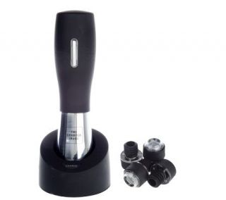 Sharper Image Wine Preserver Kit with 4 Wine Stoppers —
