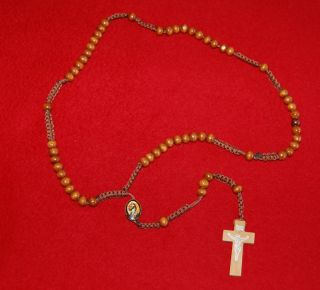 Guatemalan Wood Rosary Immaculate Conception New