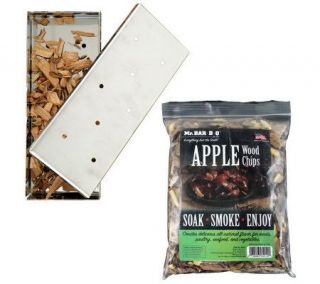 Mr. Bar B Q Stainless Steel Smoke Box w/ Flavored Wood Chips