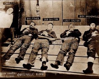 1892 Coffeyville Kansas KS Dalton Gang Robbery Photo