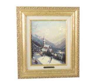 Moonlit Village Canvas Classic by Thomas Kinkade —