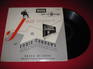 Eddie Condon RARE 10 LP Jazz Concert Decca DL 5218