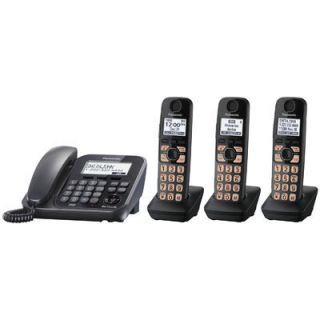 Panasonic 1 Corded and 3 Cordless DECT 6 0 Digital Answering System
