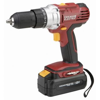   Electric 18v Cordless Drill 4 18 Volt NiCd Batteries 2 Charges 68850