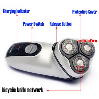 Triple 3 Head Electric Washable Rechargeable cordless Shaver