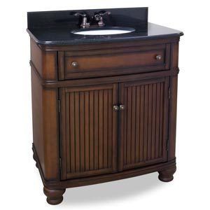 Compton Walnut Vanity with Preassembled Top and Bowl