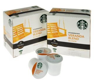 Starbucks 32 K Cups Veranda Blonde Blend Coffee by Keurig —