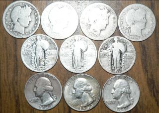 Washington 90% Silver Quarter Dollars   1944 D, 1960, 1961 D