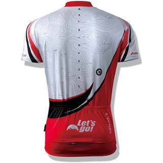 Cool Mens Bike Cycling Short Sleeve Jerseys Quick Dry Skeleton White