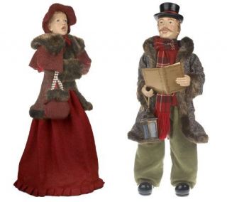 Set of 2 33 35 Dickens Adult Carolers by Valerie —
