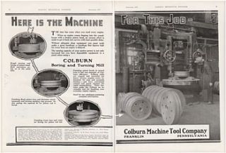 colburn machine tool co franklin pa ad b t mill