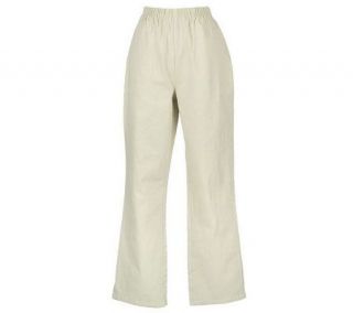 Denim & Co. Regular Original Waist Boot Cut Pants w/Side Pockets 